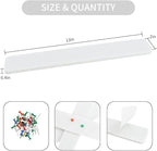 Vuzvuv 8Pcs White Cork Board Bar Strips with 50 Pushpins & Sticky Notes, Self-Adhesive Bulletin Board Strips No Damage for Wall, Felt Pin Board for Paste Notes, Photos, Schedules Office Decor