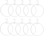 10pcs Round Briefs Hanger Rack for Closet Smooth Plastic Organizer for Swimwear Underwear and Scarves and Safe Design