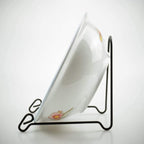 Artliving 2 Pack Display Stand Easel Iron Bowl Stands for Display Large Deep Bowls, Platters and Deep Dishes