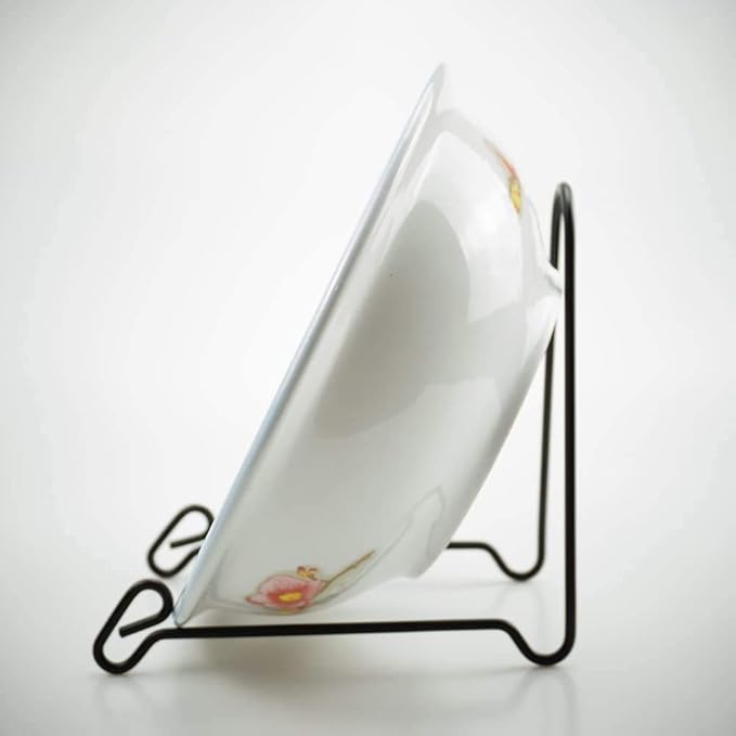 Artliving 2 Pack Display Stand Easel Iron Bowl Stands for Display Large Deep Bowls, Platters and Deep Dishes