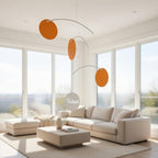 Solar Trio Hanging Mobile – Modern Kinetic Art, Minimalist Ceiling Decor