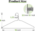 Wire Metal Clothes Hangers Bulk 150 Pack, 16 Inch 12 Gauge Standard Size, Slim Space Saving for Coat Suits Shirts Pants Skirts, Non Slip, Black