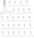 Artliving 6" Clear Plastic Easels or Stand/Plate Holders to Display Pictures or Other Items at Weddings, Home Decoration, Birthdays, Tables (24 Pack)