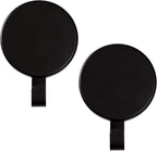 Magnetic Wreath Hanger Heavy Duty Magnet Hooks Hanging Supplies for Metal Door Refrigerator Christmas Wreaths Party Decoration Super Strong Magnetism (Black, 2 Pack)
