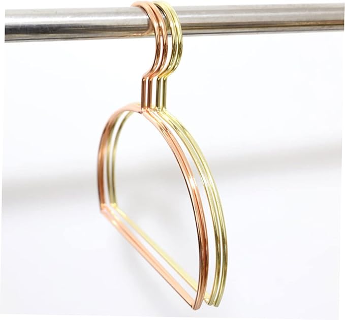 Amosfun 3pcs Metal Scarf Hanger Rack Belt Organizer Closet Hanging Organizer Semicircle Design Space-Saving