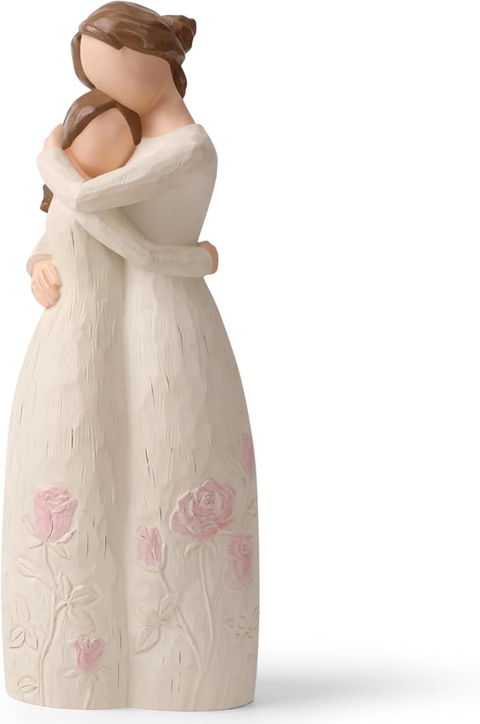 Gifts for Mom from Daughter - Sculpted Hand-Painted Mother and Daughter Figurines, Perfect for Birthday, Mother's Day, Thanksgiving and Christmas.