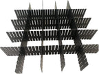 8pcs DIY Plastic Drawer Organizer Adjustable Drawer Dividers for Home Tidy Closet, Socks, Underwear, Office School Supplies, Kitchen Utensil Tools (Black)