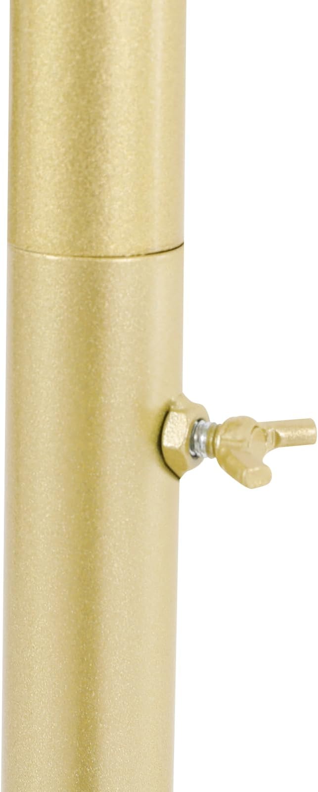 Scarf Display Stand 30-Arm Scarf Holder Organizer Freestanding Scarf Hanger 360° Rotating Rack for Home and Clothing Store (Gold, 30 Rods)