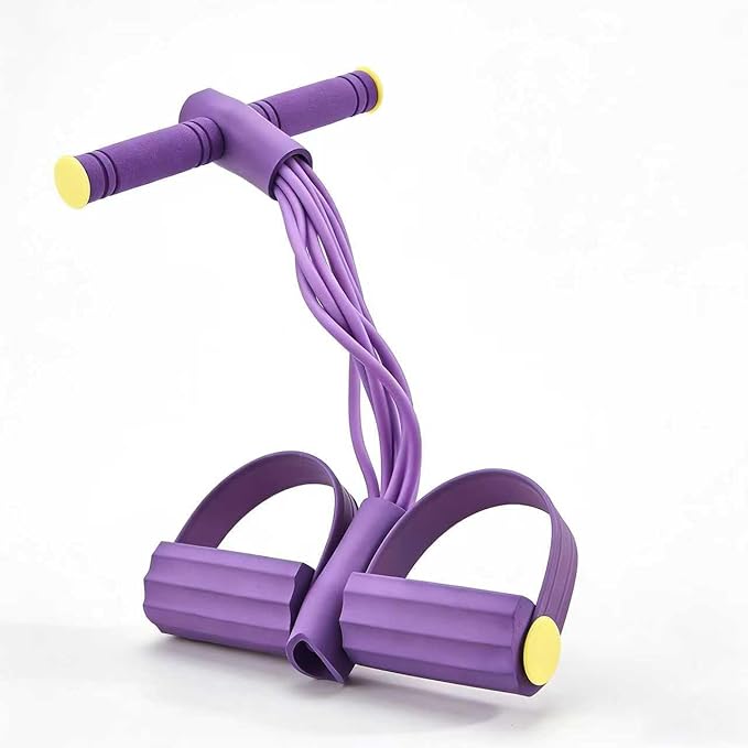 Multifunctional Pedal Resistance Band with Handle,6/8/10 Tubes for All Weights,Upgrade Heavy-Duty Stretch for Full Body Workouts.
