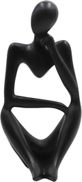 Dnoifne Thinker Statues and Sculptures, Resin Black Thinker Statue Ornaments, Abstract Style Sculptures, Housewarming Gifts, Housewarming Decorations, Living Room Dining Desk Decorations