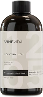 VINEVIDA [16 Fl Oz] Scent NO. 1205 Fragrance Oil for Cold Air Diffusers, Aromatic Notes of Dark Musk Oud Wood, Essential Oils for Diffuser Oil Refill & Air Freshener Room Spray