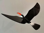WitnyStore 24" Black Orange White Toucan Wooden Flying Bird Mobile Kinetic Hanging Sculpture for Adult Collectors Handcrafted Room Decoration Display Art Dynamic Overhead Ornament