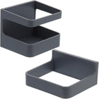 PRETYZOOM Self-adhesive Wall Mount Umbrella Stands Rack for Indoor Outdoor Gray Black 2 Pack
