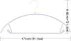 Gold Hangers 20 Pack - Heavyduty Non Slip Slimline Suit Jacket T Shirt Hangers - Space Saving (White)