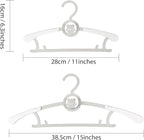 Adjustable Clothes Hangers for Baby Nursery,20-Pack Ultra-Thin Non-Slip Clothes & Pant Hangers for Newborn,Infant,Toddler & Kids,Grey
