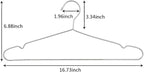 OIKA 30 Pack Heavy Duty Stainless Steel Hangers, Space-Saving Silver Clothes Hangers for Coats, Dresses, Shirts, Slacks with Non-Slip Groove Design, Ideal for Closet/Dorm/Laundry/Outdoor Use