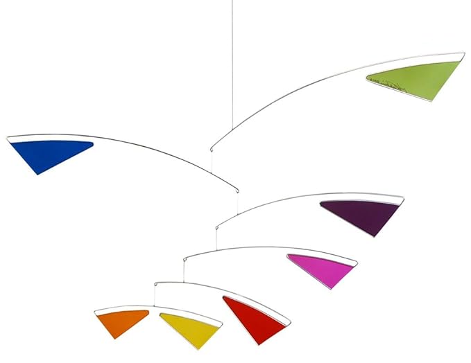 Tranquil Spectrum Multicolor Modern Mobile, 22" x 34", American Made