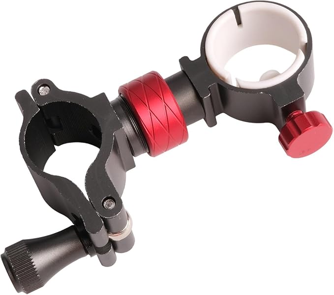 FABULETTA Aluminium Alloy Fishing Umbrella Stand, 360° Rotatable Beach Chair Umbrella Attachment Holder, Adjustable Clamp For 2.3-2.7cm Tube Diameter