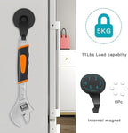 Magnetic Wreath Hanger, Heavy Duty Magnets with Hook for Refrigerator, Christmas Decoration Magnetic Hooks for Metal Front Door, Cruise Hook Hanger for Hanging Cabins Grill (Right angled hook-4PCS)