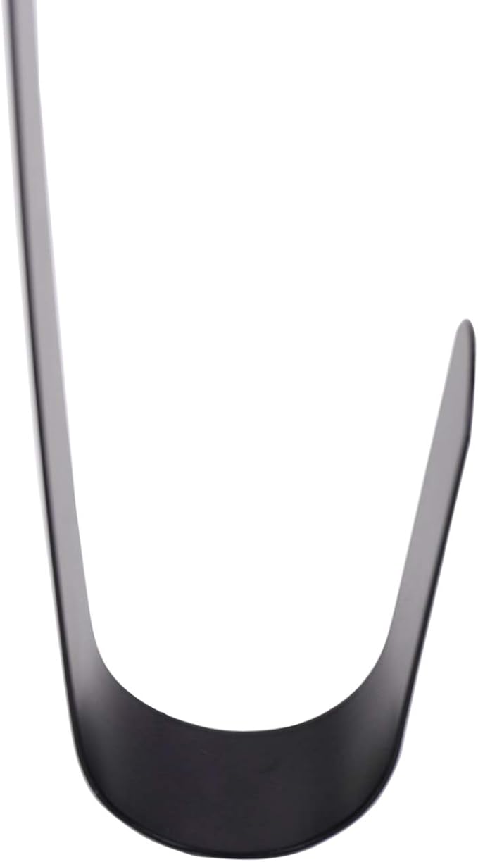 Sattiyrch 12" Wreath Hanger for Front Door,Steel Over The Door Hanger Hook,Wreath Door Hanger (Black,4)