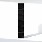 Furinno Cubicle 6-Tier Closet Organizers and Storage, Closet Organizer, Open Shelf Closet Storage, for Wardrobe, Bedroom, Living Room, Blackwood