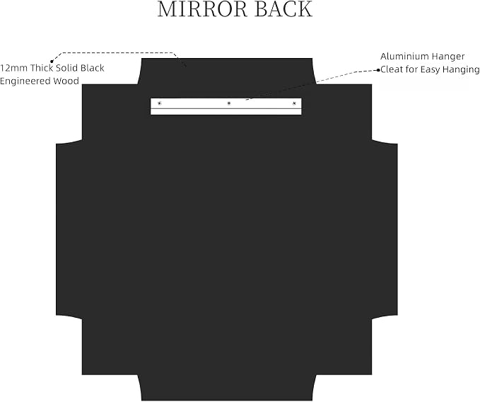 Kelly Miller Gold Framed Mirror for Wall, 26"x26" Gold Square Vanity Mirror Decorative Mirror Beveled Wall Decor for Bathroom Powder Room Living Room Bedroom Bedside Table Entryway Hallway