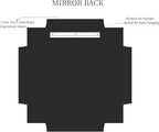 Kelly Miller Gold Framed Mirror for Wall, 26"x26" Gold Square Vanity Mirror Decorative Mirror Beveled Wall Decor for Bathroom Powder Room Living Room Bedroom Bedside Table Entryway Hallway