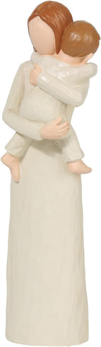 Mother and Son Figurines, Sculpted Hand Painted Figure, Mother Son Statue Gifts, for Mom from Son, Perfect Sculpture Gifts for New Mom, Mother.