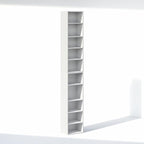 Furinno PASIR 10-Tier Closet Organizers and Storage, Open Shelf, Storage Organizer, 12-Inch Width, for Closet, Bedroom, White