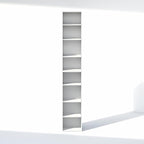 Furinno PASIR 8-Tier Closet Organizers and Storage, Open Shelf, Storage Organizer, 12-Inch Width, for Closet, Bedroom, White