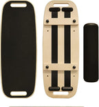 Balance Board, Stability Core Trainer, Training Board for Exercise, Fitness, Non-Slip Deck and Roller, with Adjustable Stoppers