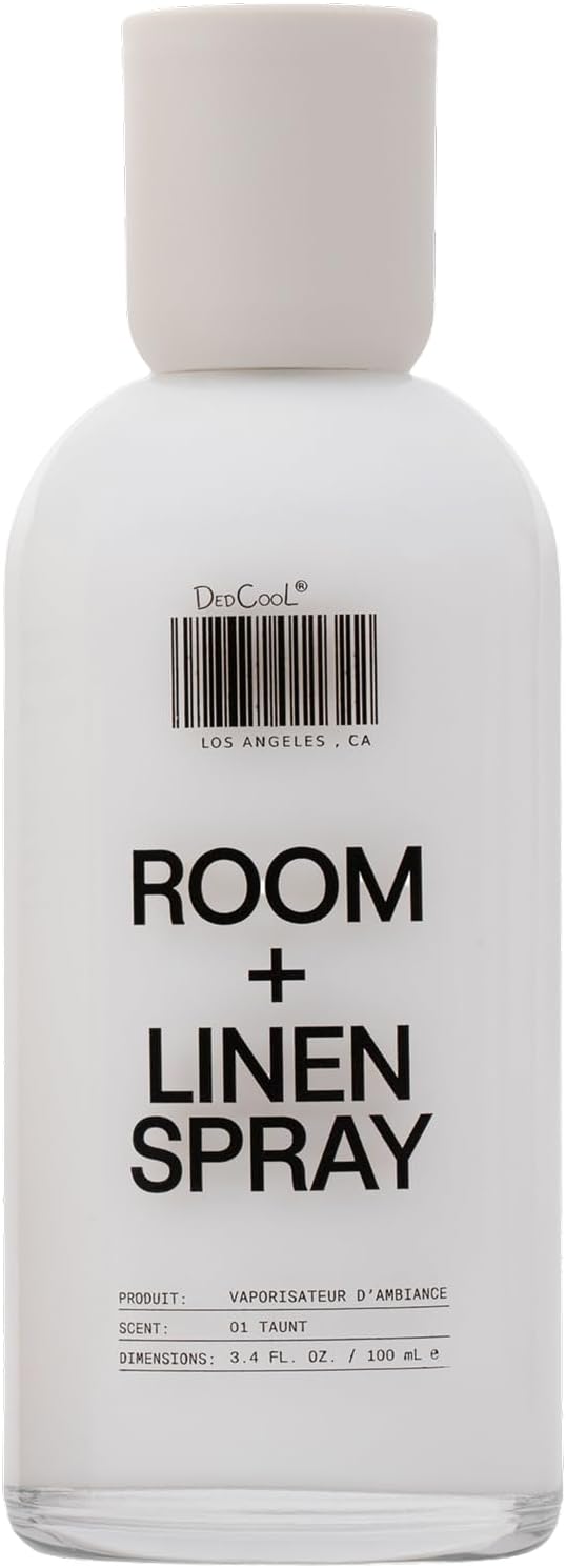 DedCool Room + Linen Spray in 01 Taunt | Natural Fabric Spray | Non-Toxic, Essential Oil Infused | Freshens Home, Bedding, Couch, Closet & Bath | 3.4 fl oz