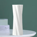 Ceramic Vase, 8" H, Artistic Flower Vase Classic Style for Fireplace Bedroom Kitchen Living Room Centerpieces Office Desk, Fit for Holding Dried Flowers, Artificial Flowers, Floral Arrangement