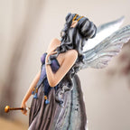 Pacific Giftware Moonlight Fairy with Wolves Fantasy Figurine with Glittering Wings and Guardian Wolves Perfect for Nature and Fantasy Decor Collectible Figurine 10 Inches Tall
