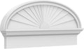 34" W x 15-3/8"H x 2-3/4"P Elliptical Sunburst Architectural Grade PVC Combination Pediment
