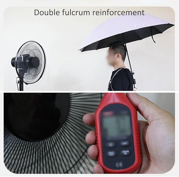 WAYUTO Hands-Free Sun Blocker Back Umbrella Holder - Rain Stand and Fishing Shelter Bracket Mount for Outdoor Activities