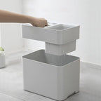 Wall-Mounted Umbrella Stand with Drip Tray Nordic Style Entrance Umbrella Holder for Home and Office Space-Saving Creative Storage Rack Gray Easy to Install and Water-Resistant