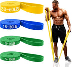 Resistance Bands for Working Out, Pull Up Assistance Bands Set for Men & Women,Latex Workout Bands, Eexercise Bands Resistance for Body Stretching,Muscle Training and Physical Therapy (5pcs)