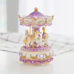 LOVE FOR YOU Gift-Wrapped Musical Carousel Music Box Color Lights Merry Go Round Horses Unicorn Decor Gifts for Girls and Daughter Granddaughter Niece Women Kids Christmas Birthday