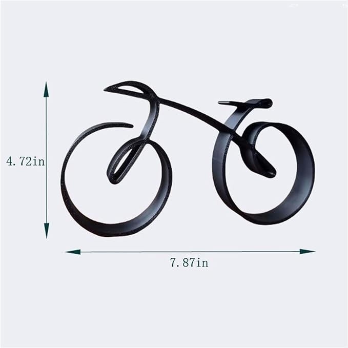 Minimalistic Bicycle Sculpture Wire Framed Style, Bike Silhouette, Gift for a Cyclist, Bicycle Art Wall Decor, Side Table Statue Decor, Home Decoration