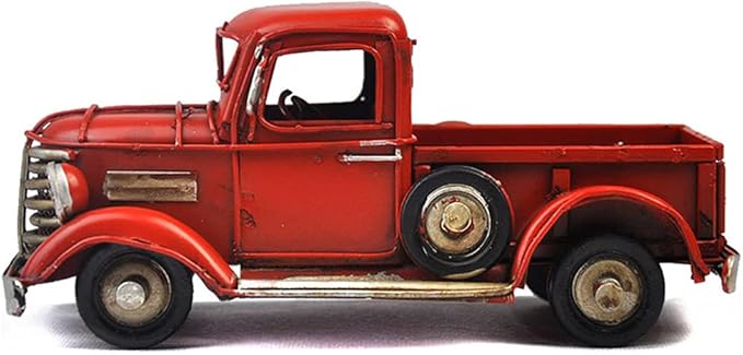 Vintage Truck Tabletop Ornaments Metal Truck Planter Farmhouse Christmas Holiday Decorations Metal Truck Planter