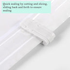 10 Pack Vacuum Storage Bags Sealing Clip Reusable Zipper Labor Saver Sliding Grip for Bags Space Saving Clothes Bedding and Food Preservation