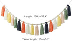 Boho Yarn Tassel, Wood Bead Wall Hanging Tassel with Versatile Decor for Easter, Valentine's Day, Christmas, Party