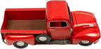 VILLAGE GIFT IMPORTERS Rustic Farmhouse-Style Decorative Red Pickup Truck | Set on Flat Surface in Your Office, Home, or Garage | Christmas Tree Farm Truck 16" x 5.5" x 6.5"