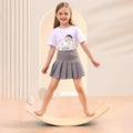 Wooden Balance Board Kids, [Natural Wood] Wobble Board for Toddlers Kids Children, 35" Rocker Board for Open Ended Montessori Learning Toy, Birthday Gifts for 3 4 5 6 7 8 Year Old Boys Girls (burlywood-L)
