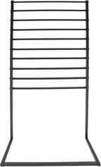 Scarf Organizer, Metal Hijab Organizer, 10 Tier Scarf Holder Hanger for Multiple Scarves, Freestanding Hijab Stand Belt Pants Hanging Rack for Home, Commercial, Clothing Store (Black, 80cm)