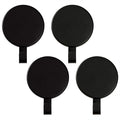 Magnetic Wreath Hanger Heavy Duty Magnet Hooks Hanging Supplies for Metal Door Refrigerator Christmas Wreaths Party Decoration Super Strong Magnetism (Black, 4 Pack)
