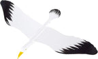 WitnyStore 18" White Black Seagull Wooden Flying Bird Mobile Kinetic Hanging Sculpture for Adult Collectors Handcrafted Room Decoration Display Art Dynamic Overhead Ornament