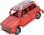 SOLUSTRE Vintage Model Retro Table Decoration Red for Unique Wrought Vehicle Ornament for Collectors and Desk Accessories