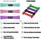 Long Resistance Bands for Working Out Women, Fabric Resistance Band, Stretch Bands for Exercise Bands Resistance Bands Set for Physical Therapy, Elastic Bands for Exercise, Ligas para Hacer Ejercicio